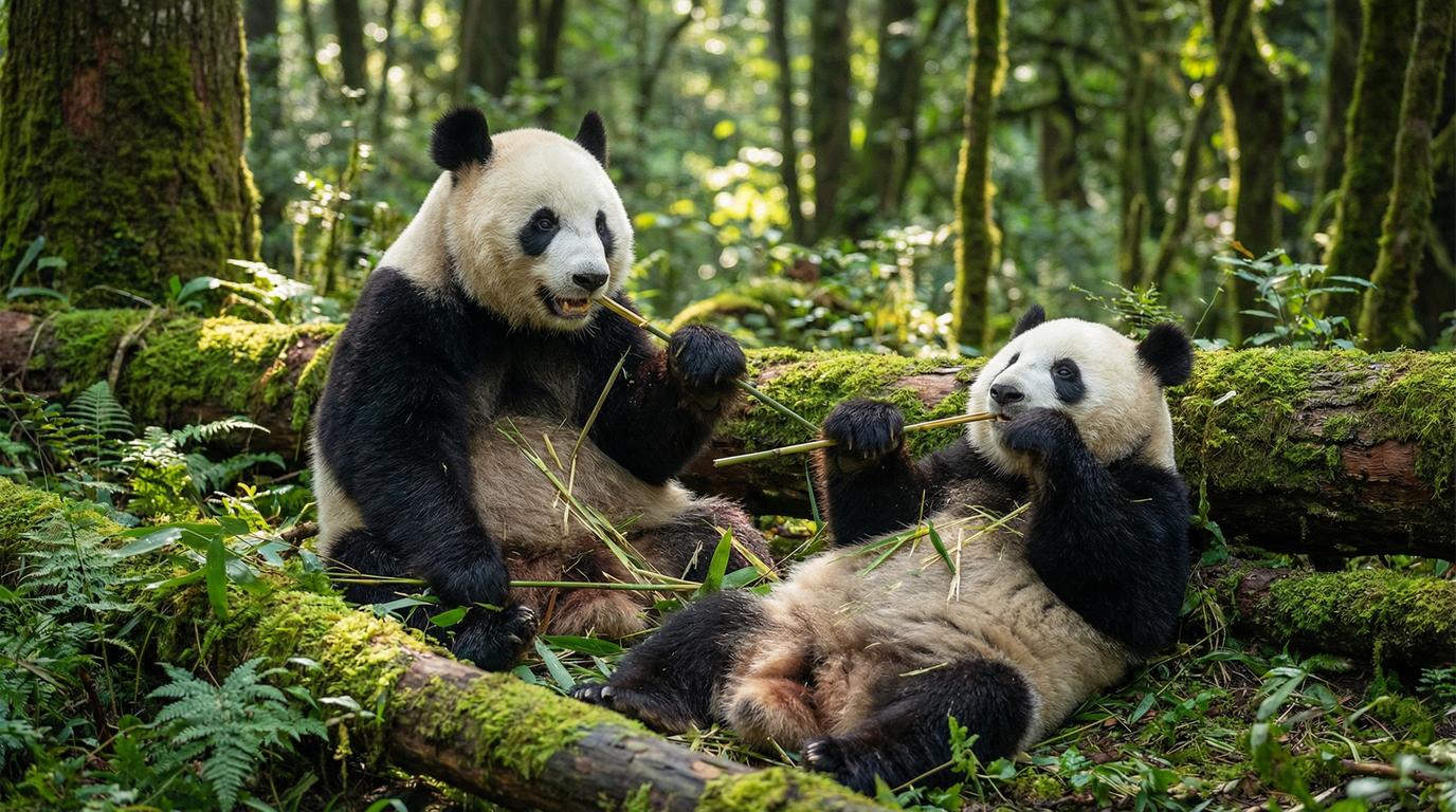 四虎视频视频-双胞胎熊猫